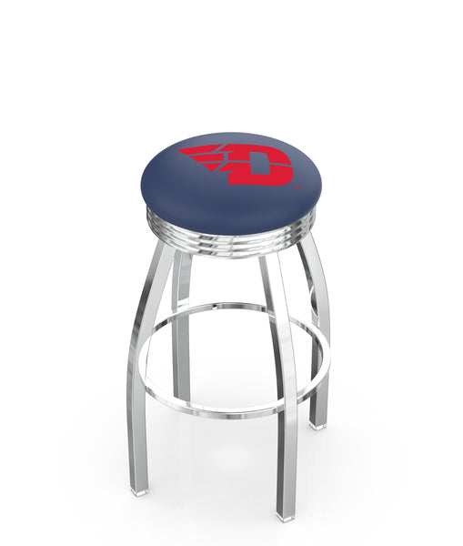 University of Dayton L8C3C Backless Bar Stool | University of Dayton Backless Counter Bar Stool