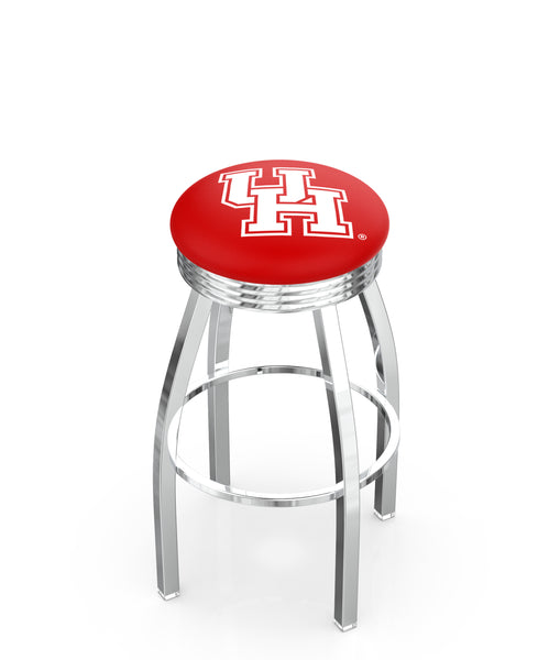 University of Houston L8C3C Backless Bar Stool | University of Houston Backless Counter Bar Stool