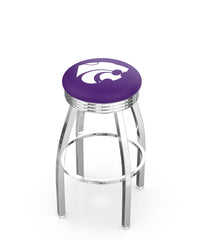 Kansas State University L8C3C Backless Bar Stool | Kansas State University Backless Counter Bar Stool