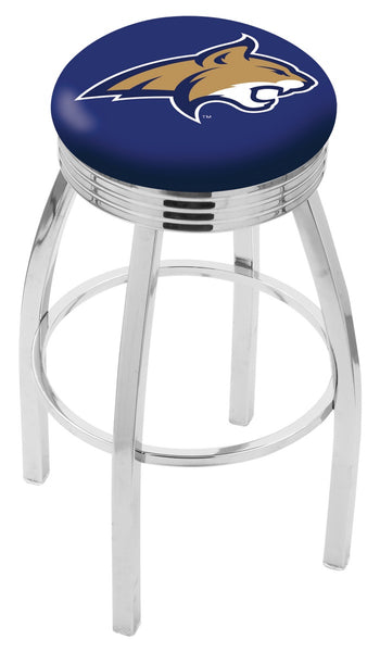 Montana State Bobcats L8C3C Backless Bar Stool | Montana State Bobcats Backless Counter Bar Stool