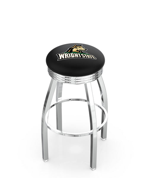 Wright State University L8C3C Backless Bar Stool | Wright State University Backless Counter Bar Stool