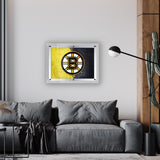 Boston Bruins Backlit LED Sign | NHL Hockey Team Light Up Wall Decor Art