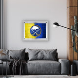 Buffalo Sabres Backlit LED Sign | NHL Hockey Team Light Up Wall Decor Art