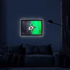 Dallas Stars Backlit LED Sign | NHL Hockey Team Light Up Wall Decor Art