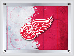 Detroit Red Wings Backlit LED Sign | NHL Hockey Team Light Up Wall Decor Art