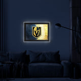 Vegas Golden Knights Backlit LED Sign | NHL Hockey Team Light Up Wall Decor Art