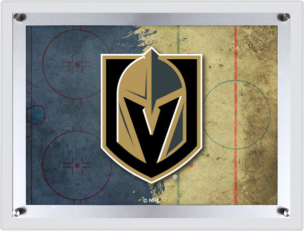 Vegas Golden Knights Backlit LED Sign | NHL Hockey Team Light Up Wall Decor Art