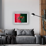 Minnesota Wild Backlit LED Sign | NHL Hockey Team Light Up Wall Decor Art