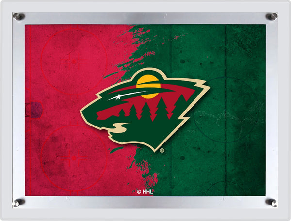 Minnesota Wild Backlit LED Sign | NHL Hockey Team Light Up Wall Decor Art