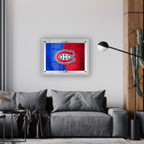 Montreal Canadiens Backlit LED Sign | NHL Hockey Team Light Up Wall Decor Art
