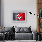 New Jersey Devils Backlit LED Sign | NHL Hockey Team Light Up Wall Decor Art