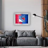 New York Rangers Backlit LED Sign | NHL Hockey Team Light Up Wall Decor Art