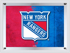 New York Rangers Backlit LED Sign | NHL Hockey Team Light Up Wall Decor Art