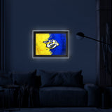 Nashville Predators Backlit LED Sign | NHL Hockey Team Light Up Wall Decor Art