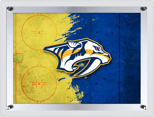 Nashville Predators Backlit LED Sign | NHL Hockey Team Light Up Wall Decor Art
