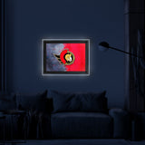 Ottawa Senators Backlit LED Sign | NHL Hockey Team Light Up Wall Decor Art