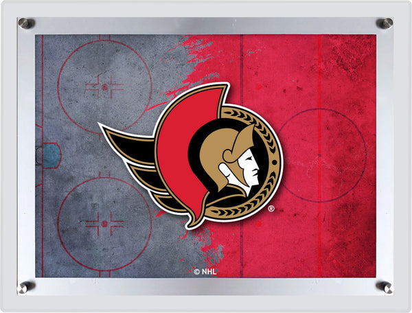 Ottawa Senators Backlit LED Sign | NHL Hockey Team Light Up Wall Decor Art