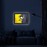 Pittsburgh Penguins Backlit LED Sign | NHL Hockey Team Light Up Wall Decor Art