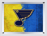 St Louis Blues Backlit LED Sign | NHL Hockey Team Light Up Wall Decor Art