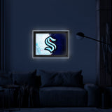 Seattle Kraken Backlit LED Sign | NHL Hockey Team Light Up Wall Decor Art