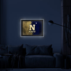 US Naval Academy Backlit LED Wall Sign | NCAA College Team Backlit Acrylic LED Wall Sign