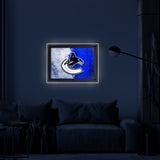 Vancouver Canucks Backlit LED Sign | NHL Hockey Team Light Up Wall Decor Art