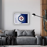 Winnipeg Jets Backlit LED Sign | NHL Hockey Team Light Up Wall Decor Art