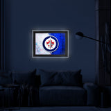 Winnipeg Jets Backlit LED Sign | NHL Hockey Team Light Up Wall Decor Art