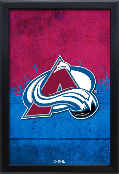Colorado Avalanche Backlit LED Light Up Wall Sign | NHL Hockey Team Backlit LED Framed Lite Up Wall Decor Art