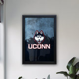 University of Connecticut Huskies Backlit LED Light Up Wall Sign | NCAA College Team Backlit LED Framed Lite Up Wall Decor