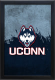 University of Connecticut Huskies Backlit LED Light Up Wall Sign | NCAA College Team Backlit LED Framed Lite Up Wall Decor