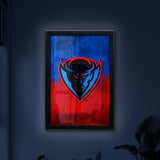DePaul University Backlit LED Light Up Wall Sign | NCAA College Team Backlit LED Framed Lite Up Wall Decor