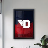 University of Dayton Backlit LED Light Up Wall Sign | NCAA College Team Backlit LED Framed Lite Up Wall Decor