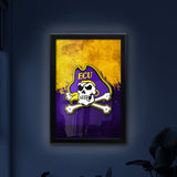 East Carolina University Backlit LED Light Up Wall Sign | NCAA College Team Backlit LED Framed Lite Up Wall Decor