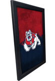 Fresno State University Backlit LED Light Up Wall Sign | NCAA College Team Backlit LED Framed Lite Up Wall Decor