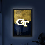 Georgia Tech Backlit LED Light Up Wall Sign | NCAA College Team Backlit LED Framed Lite Up Wall Decor