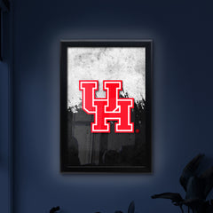 University of Houston Backlit LED Light Up Wall Sign | NCAA College Team Backlit LED Framed Lite Up Wall Decor