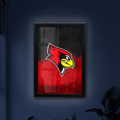 Illinois State University Backlit LED Light Up Wall Sign | NCAA College Team Backlit LED Framed Lite Up Wall Decor