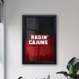 University of Louisiana at Lafayette Backlit LED Light Up Wall Sign | NCAA College Team Backlit LED Framed Lite Up Wall Decor