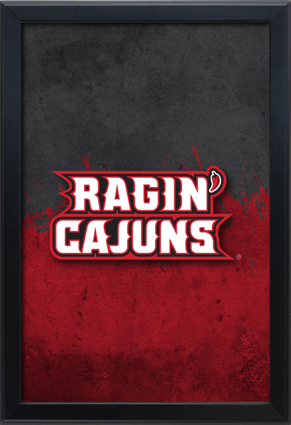 University of Louisiana at Lafayette Backlit LED Light Up Wall Sign | NCAA College Team Backlit LED Framed Lite Up Wall Decor