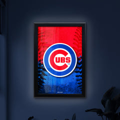 Chicago Cubs Backlit LED Sign | MLB Backlit LED Framed Sign