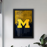 University of Michigan Backlit LED Light Up Wall Sign | NCAA College Team Backlit LED Framed Lite Up Wall Decor