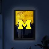 University of Michigan Backlit LED Light Up Wall Sign | NCAA College Team Backlit LED Framed Lite Up Wall Decor