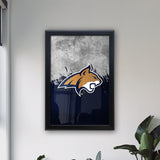 Montana State University Backlit LED Light Up Wall Sign | NCAA College Team Backlit LED Framed Lite Up Wall Decor