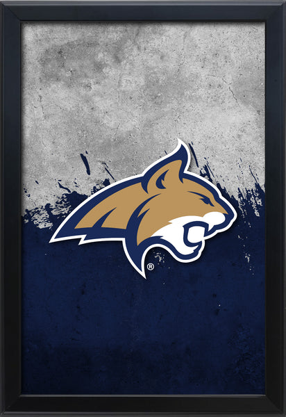 Montana State University Backlit LED Light Up Wall Sign | NCAA College Team Backlit LED Framed Lite Up Wall Decor