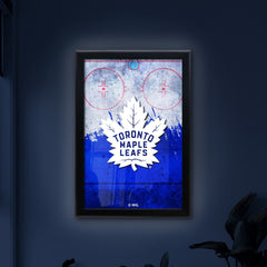 Toronto Maple Leafs Backlit LED Light Up Wall Sign | NHL Hockey Team Backlit LED Framed Lite Up Wall Decor Art