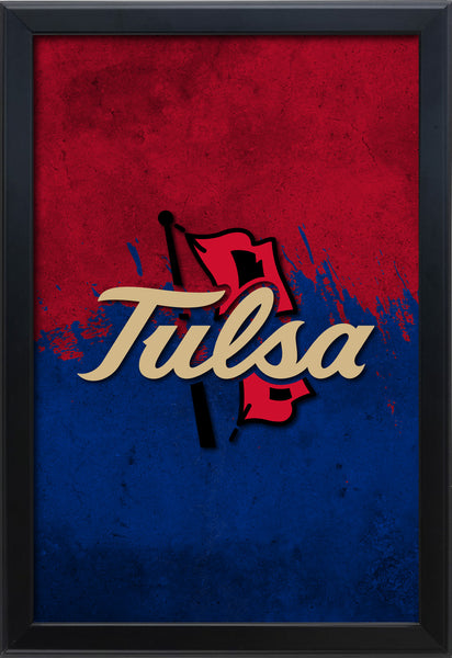 University of Tulsa Backlit LED Light Up Wall Sign | NCAA College Team Backlit LED Framed Lite Up Wall Decor