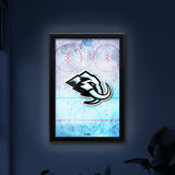 Utah Mammoth Backlit LED Light Up Wall Sign | NHL Hockey Team Backlit LED Framed Lite Up Wall Decor Art