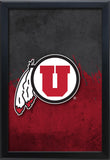 University of Utah Backlit LED Light Up Wall Sign | NCAA College Team Backlit LED Framed Lite Up Wall Decor