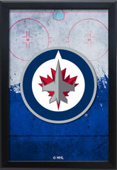 Winnipeg Jets Backlit LED Light Up Wall Sign | NHL Hockey Team Backlit LED Framed Lite Up Wall Decor Art